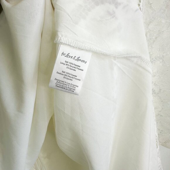 For Love & Lemons | Lace Frances Maxi Dress in White Size Large $395 - Picture 12 of 13